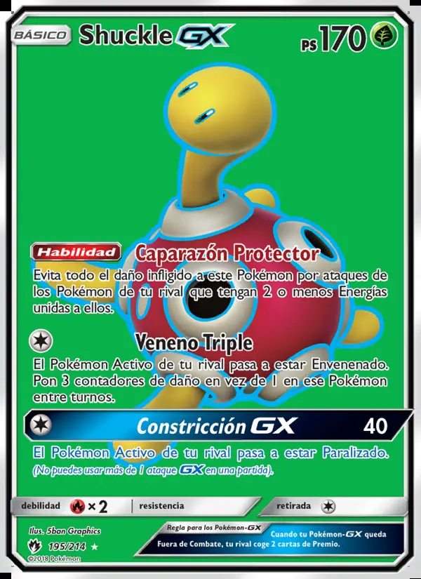 Image of the card Shuckle GX