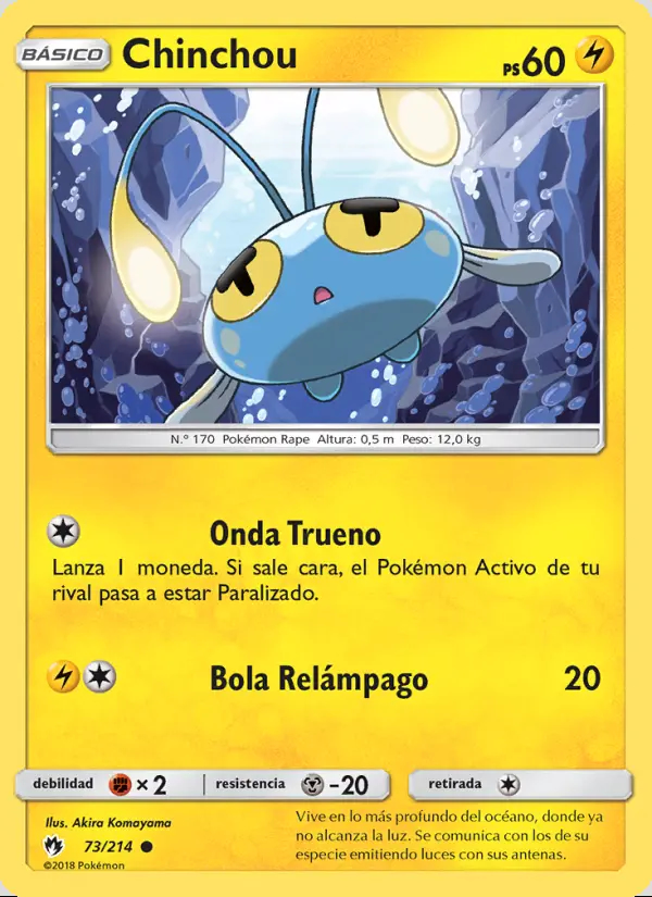 Image of the card Chinchou