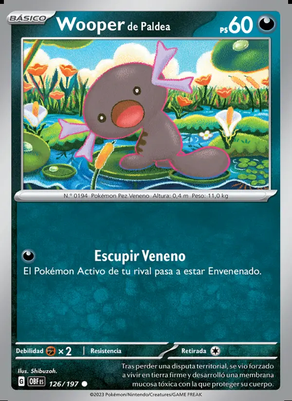 Image of the card Wooper de Paldea