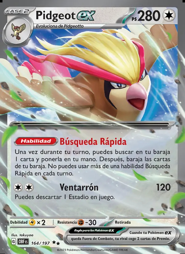 Image of the card Pidgeot ex