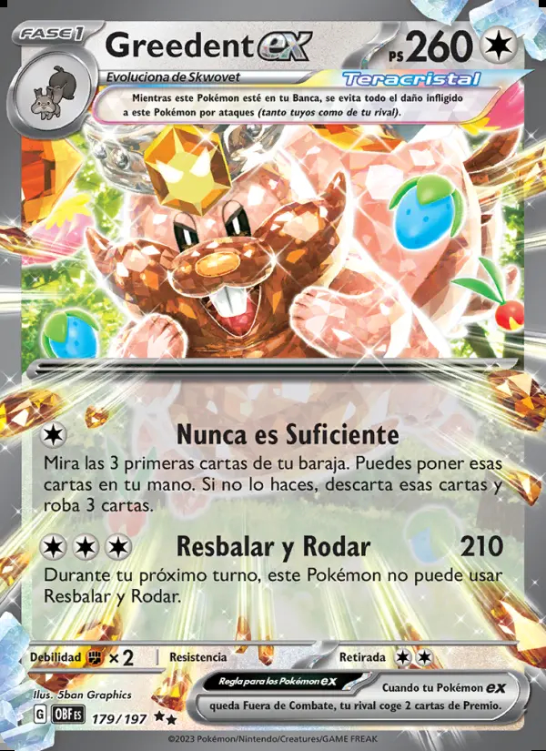 Image of the card Greedent ex