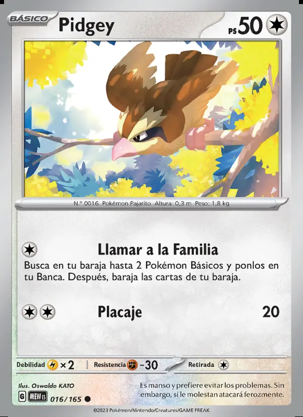 Image of the card Pidgey