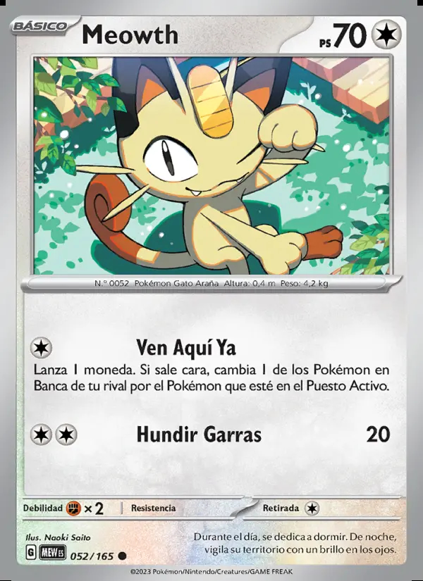 Image of the card Meowth