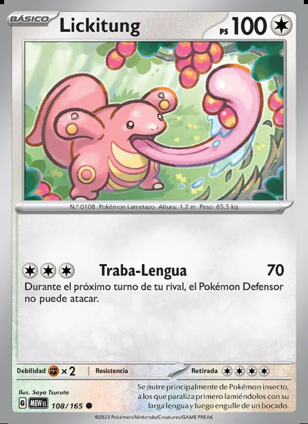 Image of the card Lickitung