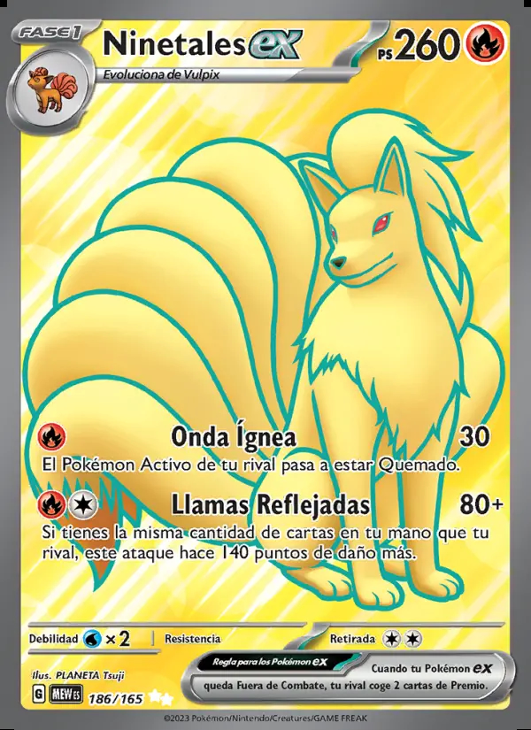 Image of the card Ninetales ex