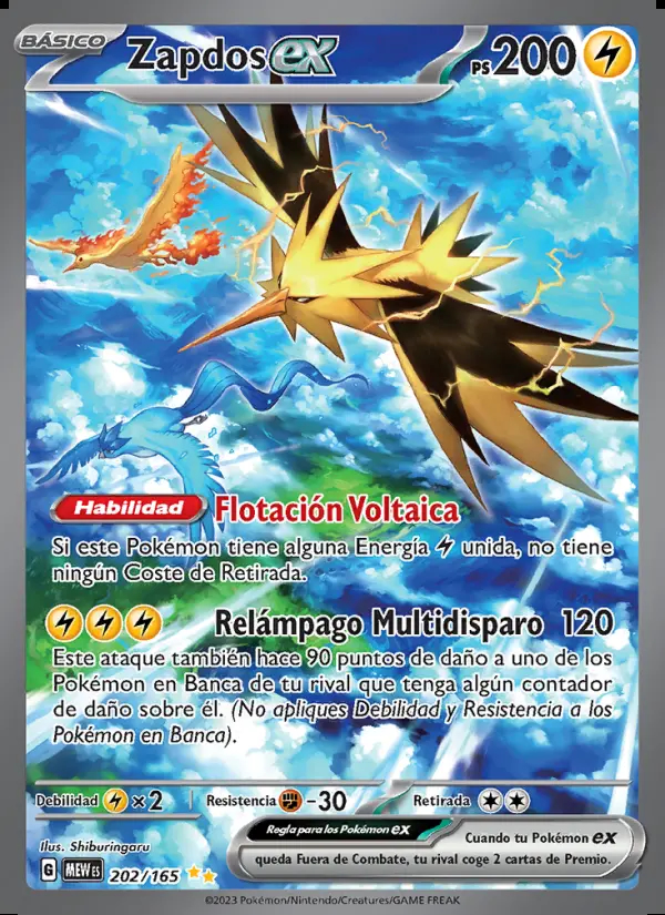 Image of the card Zapdos ex