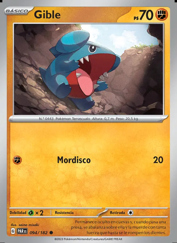 Image of the card Gible