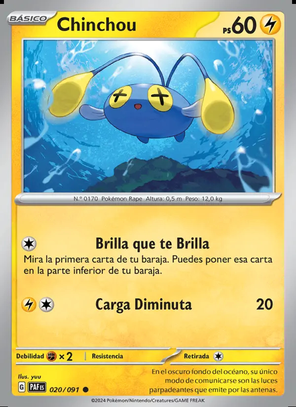 Image of the card Chinchou