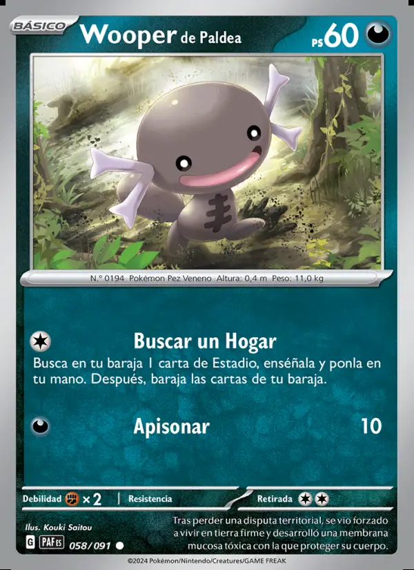 Image of the card Wooper de Paldea