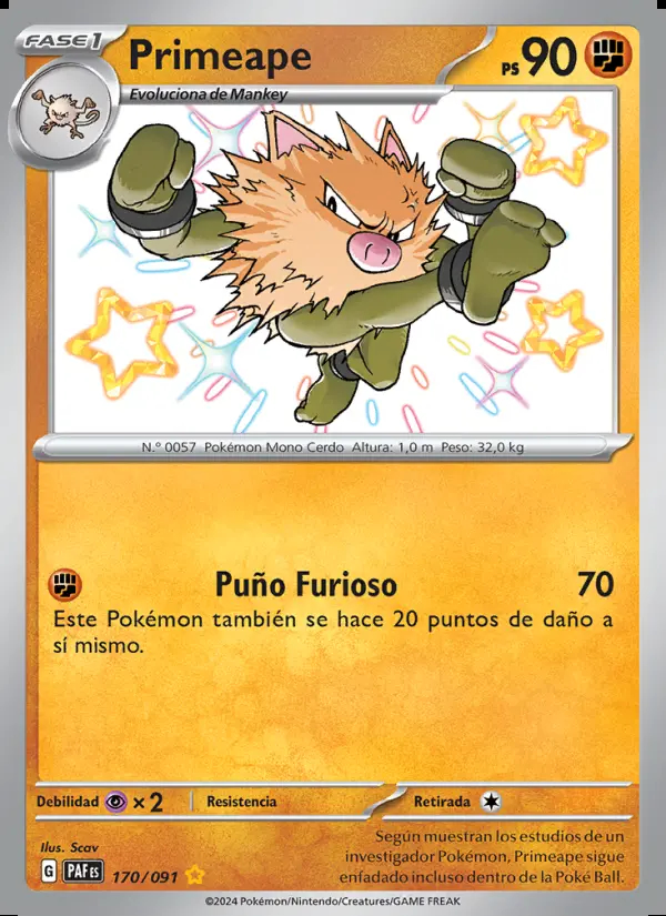 Image of the card Primeape