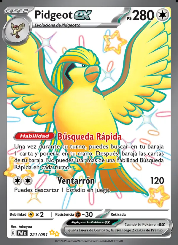 Image of the card Pidgeot ex