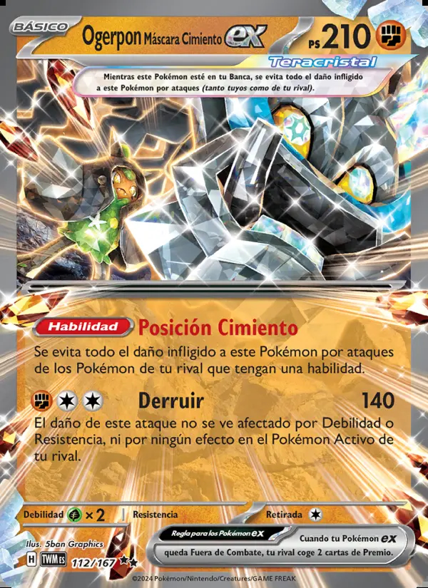 Image of the card Ogerpon Máscara Cimiento ex