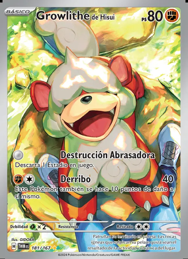 Image of the card Growlithe de Hisui