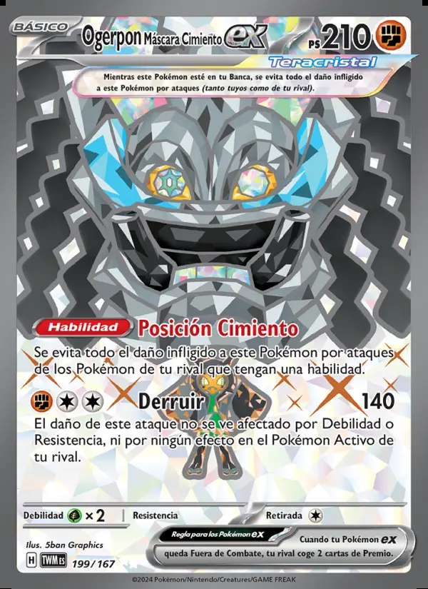 Image of the card Ogerpon Máscara Cimiento ex