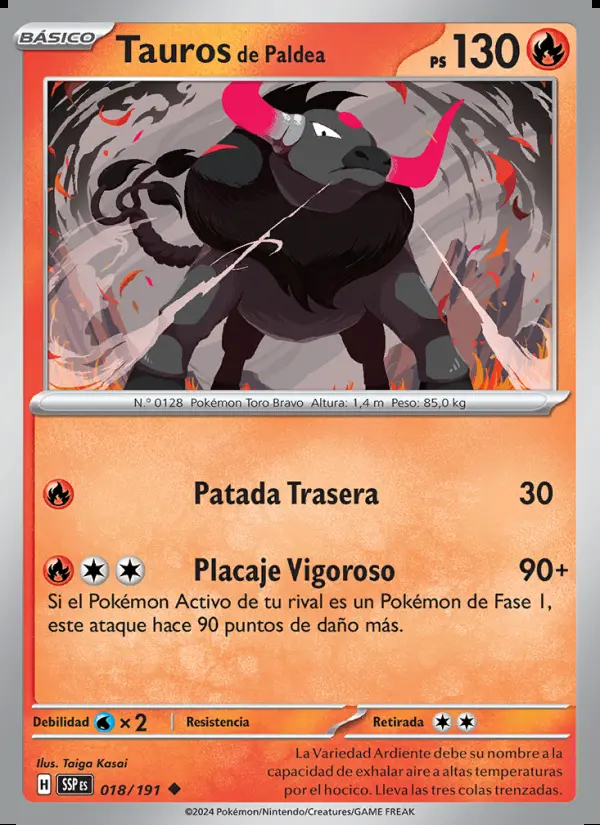 Image of the card Tauros de Paldea