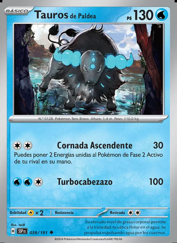 Image of the card Tauros de Paldea