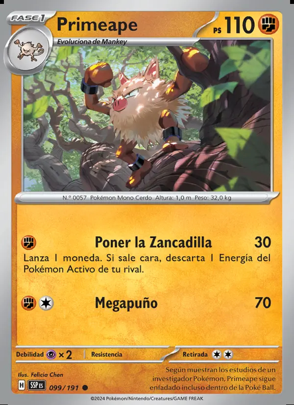 Image of the card Primeape