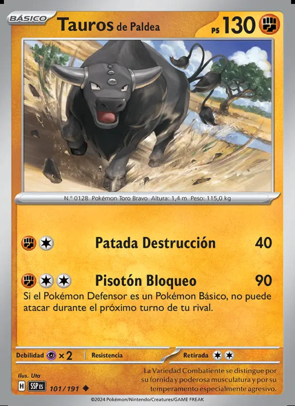 Image of the card Tauros de Paldea