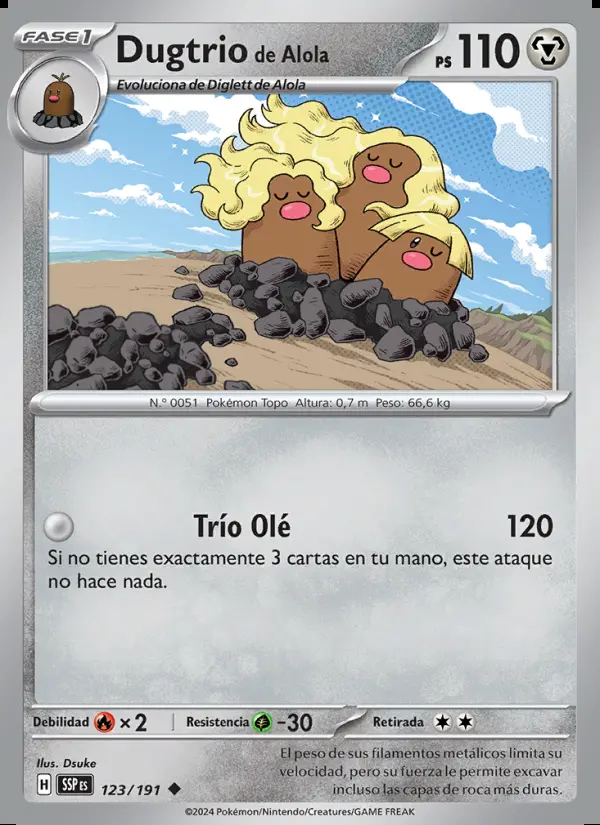 Image of the card Dugtrio de Alola