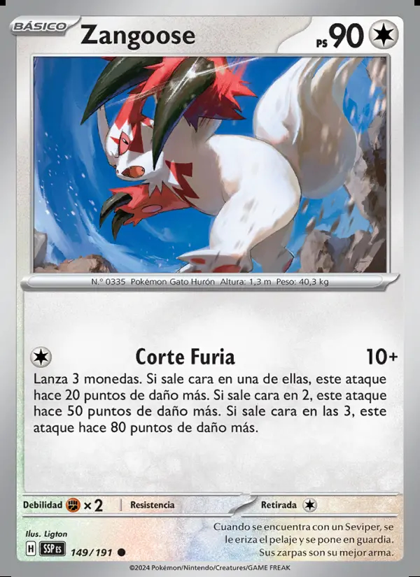 Image of the card Zangoose