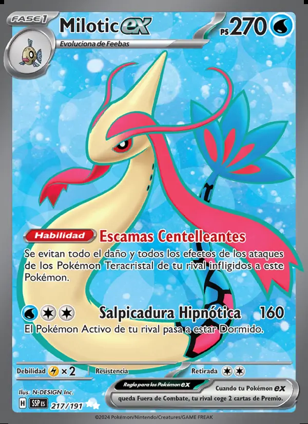 Image of the card Milotic ex