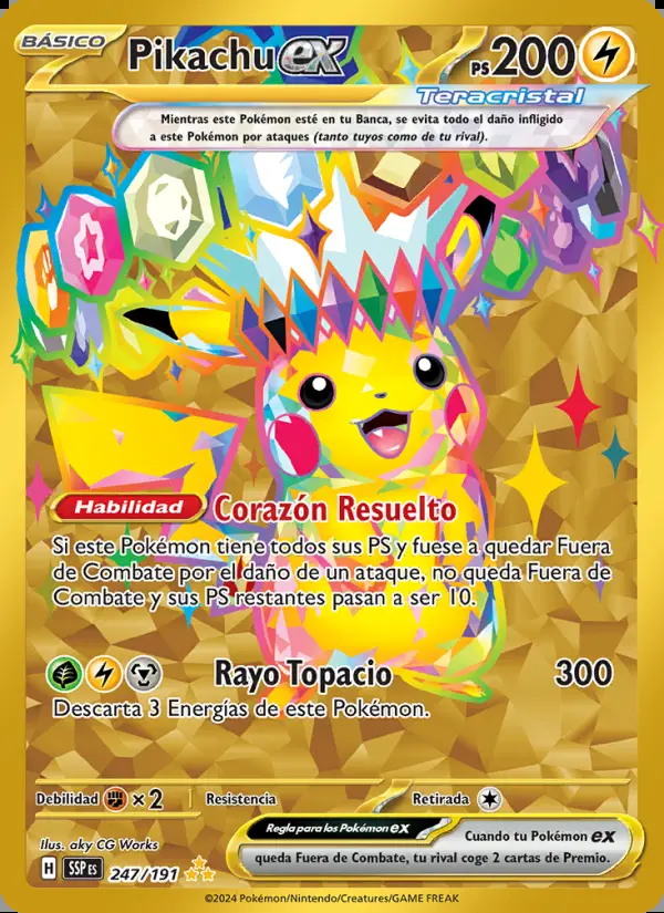 Image of the card Pikachu ex