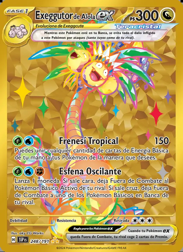 Image of the card Exeggutor de Alola ex