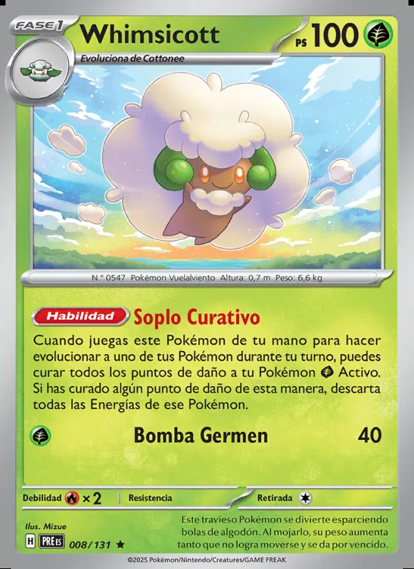 Image of the card Whimsicott