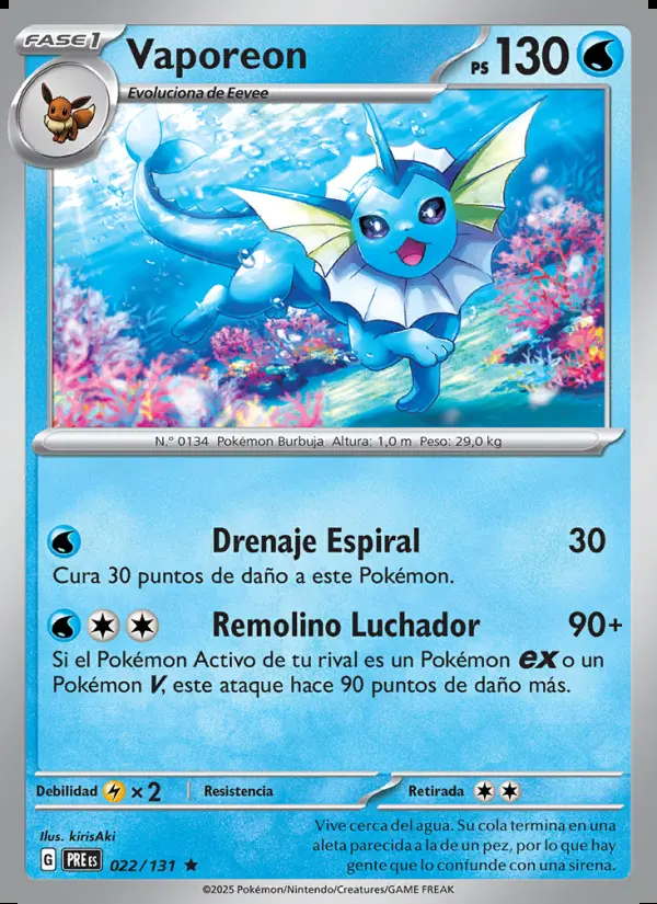 Image of the card Vaporeon