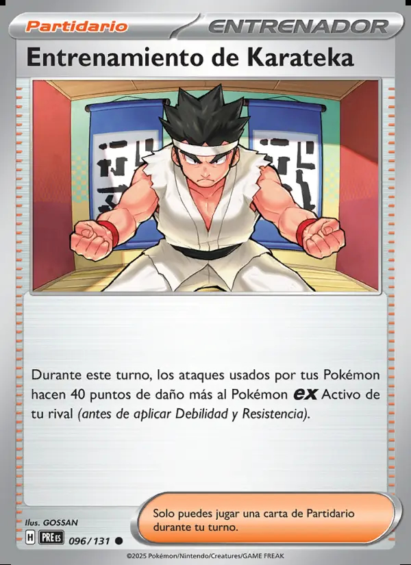 Image of the card Entrenamiento de Karateka