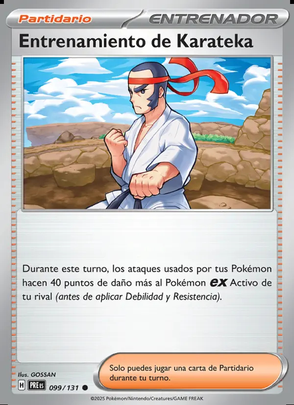 Image of the card Entrenamiento de Karateka