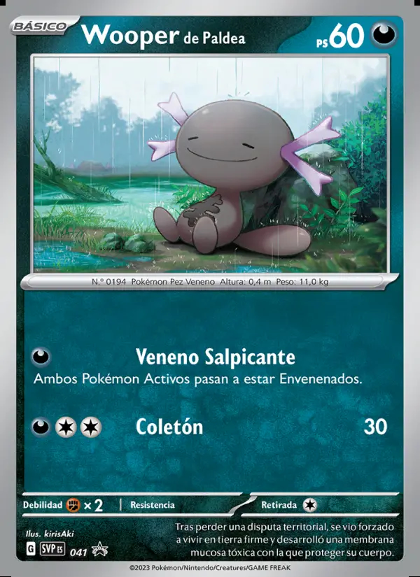 Image of the card Wooper de Paldea