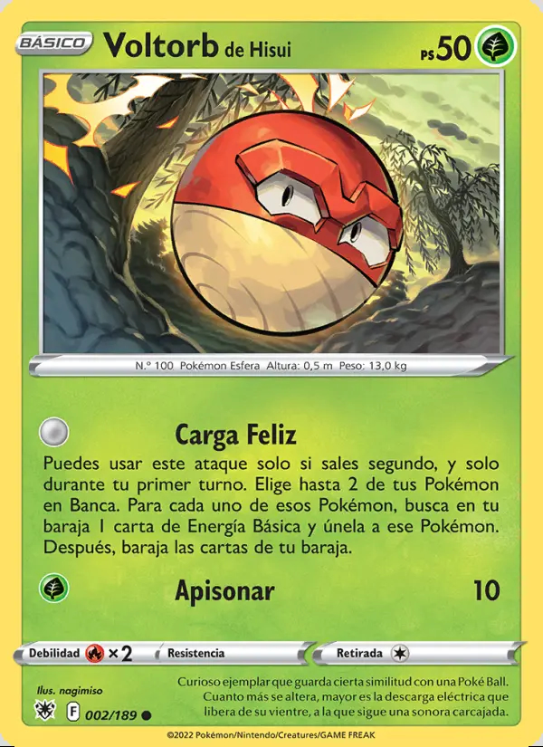 Image of the card Voltorb de Hisui