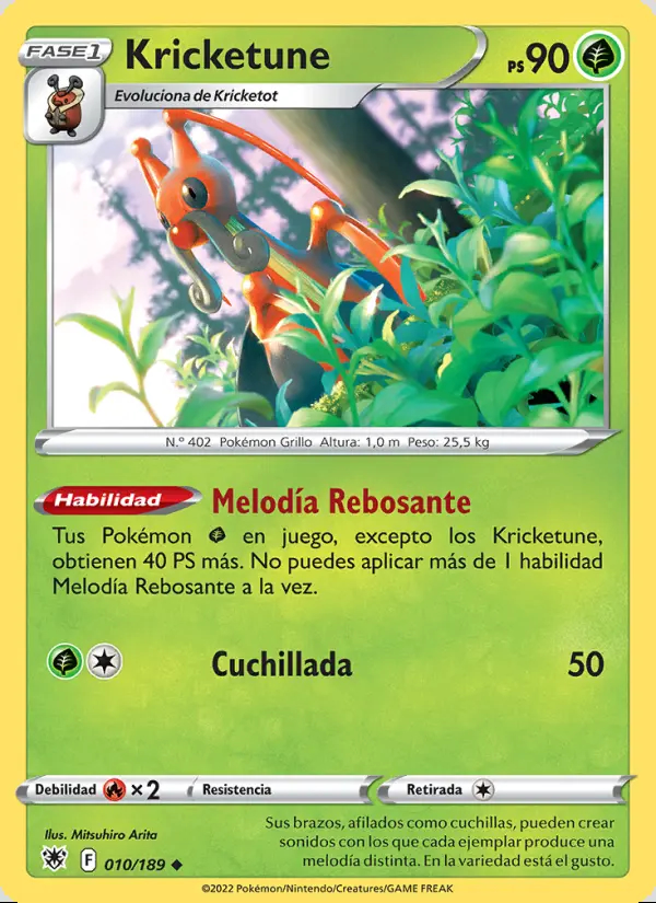 Image of the card Kricketune