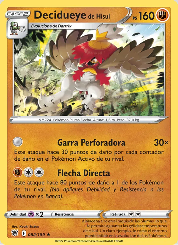 Image of the card Decidueye de Hisui