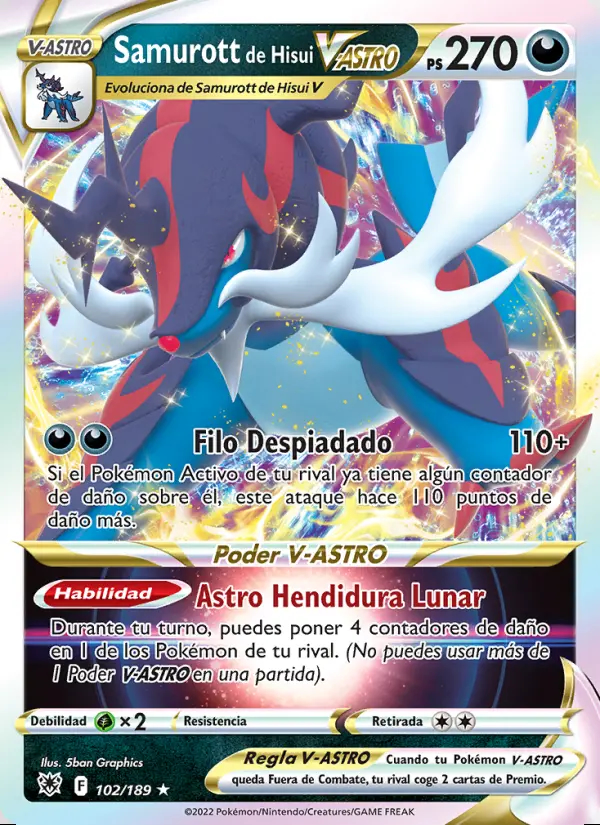 Image of the card Samurott de Hisui V-ASTRO