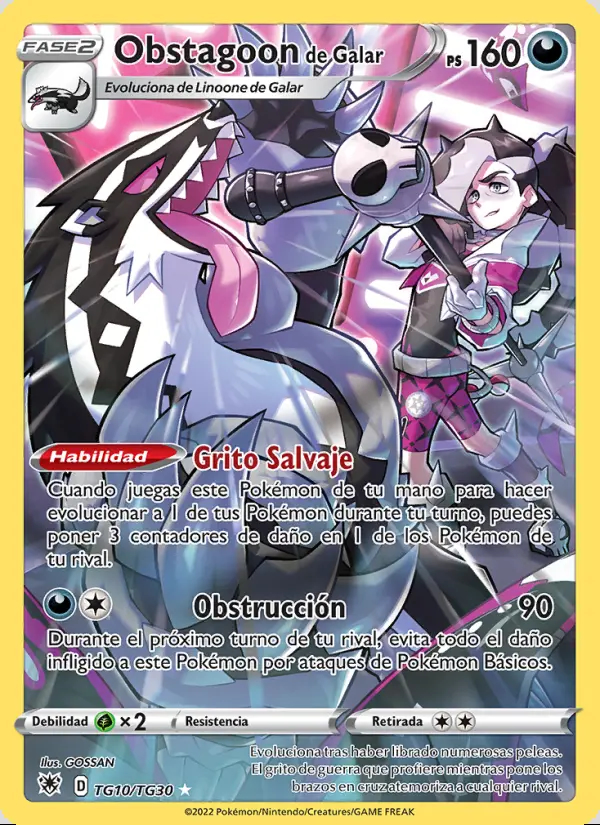 Image of the card Obstagoon de Galar