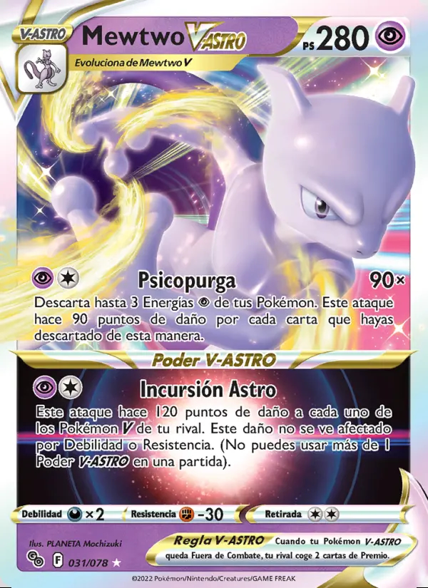 Image of the card Mewtwo V-ASTRO