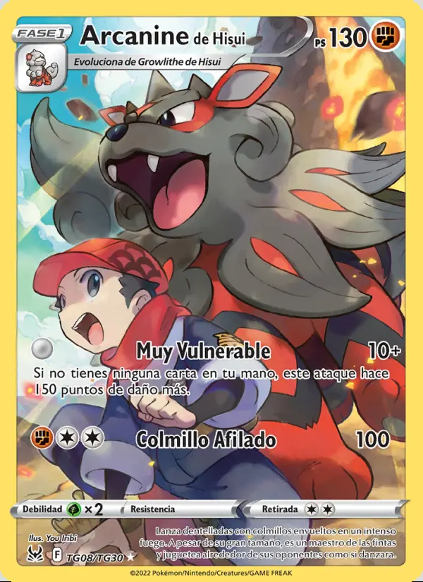 Image of the card Arcanine de Hisui