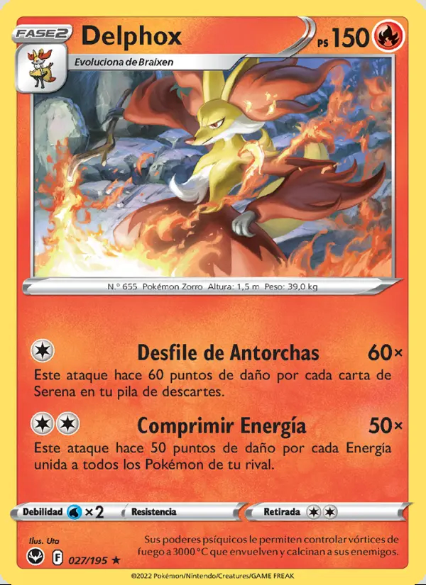 Image of the card Delphox