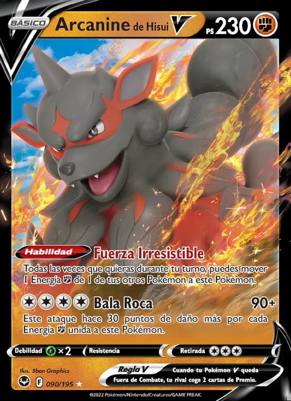 Image of the card Arcanine de Hisui V