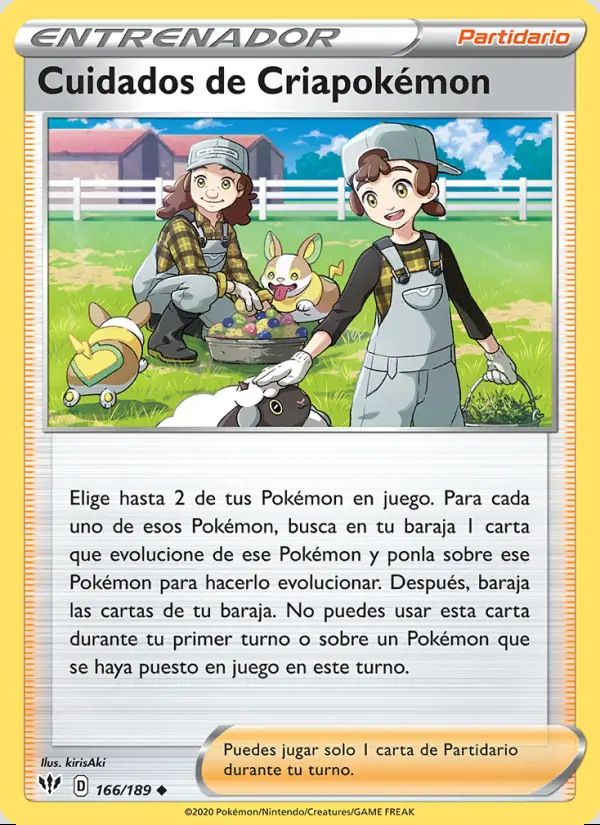 Image of the card Cuidados de Criapokémon