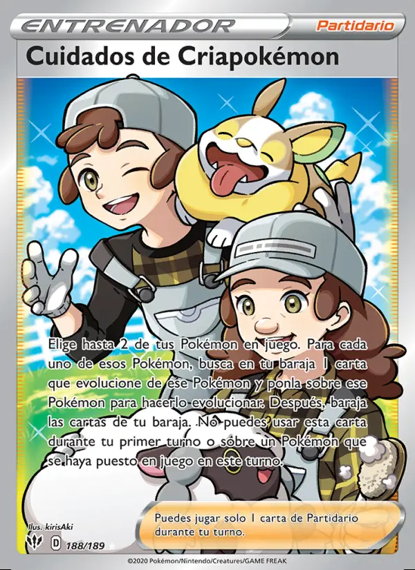 Image of the card Cuidados de Criapokémon