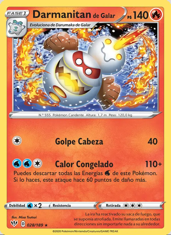 Image of the card Darmanitan de Galar