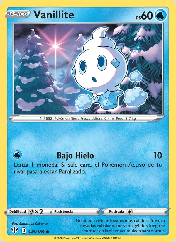 Image of the card Vanillite