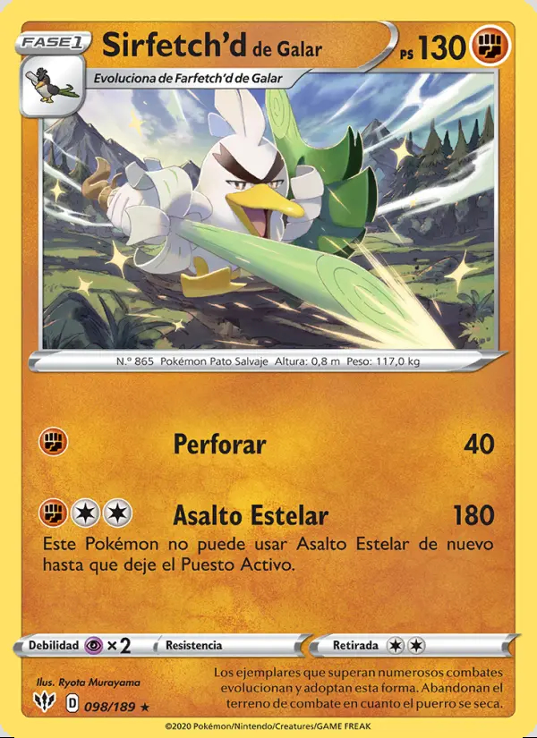 Image of the card Sirfetch'd de Galar