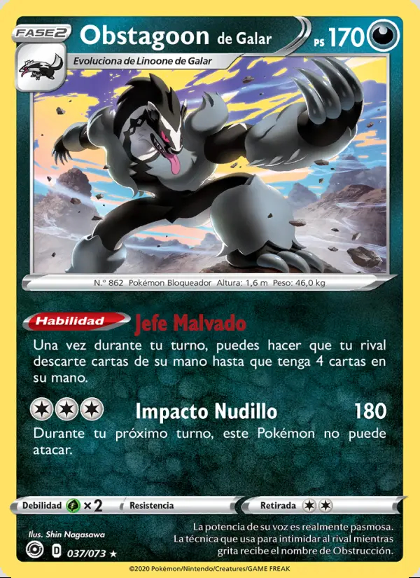 Image of the card Obstagoon de Galar