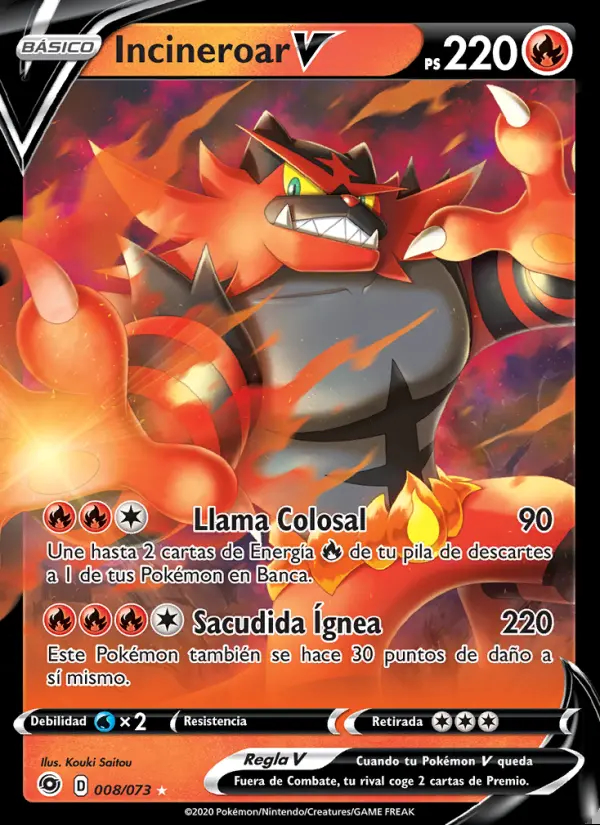 Image of the card Incineroar V