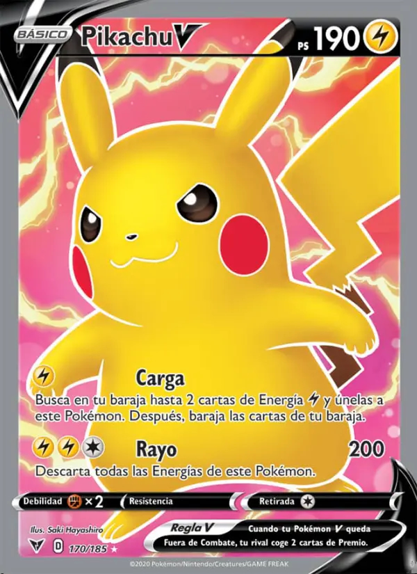 Image of the card Pikachu V