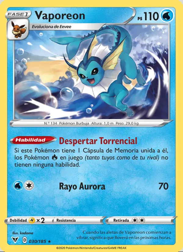 Image of the card Vaporeon